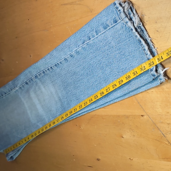 Express 4 Button Fly Precision Fit Jeans Sz5/6L Faded Light Wash Mid-rise - Picture 11 of 14